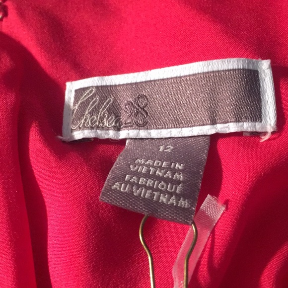 Chelsea28 Pink Rose Ruffle Shift Dress Size 12 - Picture 8 of 9